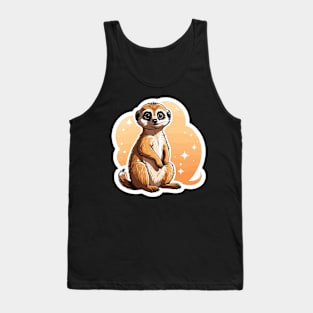 Meerkat Cute Illustration Tank Top